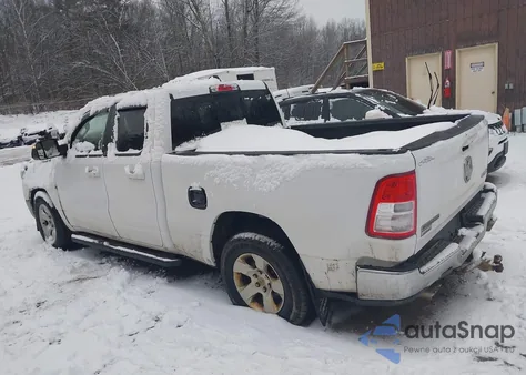 2021 Ram 1500 Big Horn Quad Cab 4X4 6'4 Box from USA, damaged, VIN 1C6SRFBT4MN826679